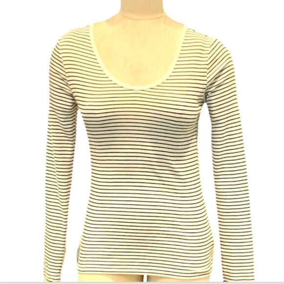Bundle of 2 GAP Women's Tops Striped Long Sleeve Favorite T-Shirt S Green #231C - Picture 3 of 7